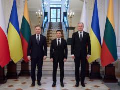 Президенты Украины, Польши и Литвы начали переговоры в рамках Люблинского треугольника