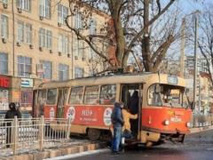 В Харькове произошел  трамвайный-дрифт , пострадала женщина