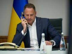 Ермак поговорил с советниками лидеров Франции и Германии перед их визитом в Москву