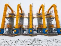 Запасы газа в подземных хранилищах Украины сокращаются очень высокими темпами