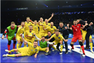 Сборная Украины по футзалу эмоционально исполнила Червону Руту