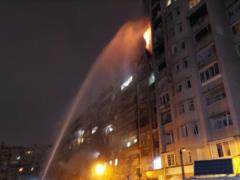 House on fire in Kyiv due to GNP hit