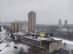 В Харькове оккупанты разбомбили спорткомплекс  Унифехт 