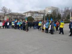 Жители Херсонской области снова вышли на митинги