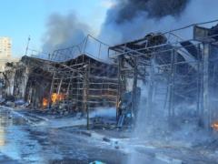 Пожар на рынке в Харькове: двое погибших, пятеро раненых