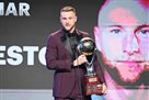 Screenshot of recognitions by the best football player of Slovakia 2021