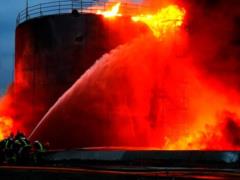 Пожар во Львове в результате авиаудара тушили до утра