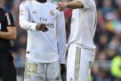 Benzema and Mendi turned before training with the big group of Real Madrid