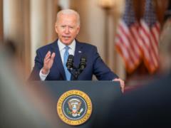 There are some signs that Putin is self-isolating and punishing his advisers - Biden