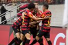 Bill scoring his debut ball for Sport Recife and dedicating yoga to Ukraine