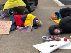 I am Bucha: Ukrainian protesters in Brussels demanded an embargo on oil and gas from Russia