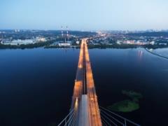 South Bridge opened for all cars in Kyiv