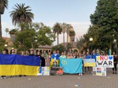 Ukrainian students in the United States honored the memory of Ukrainians who died at the hands of Russian occupiers