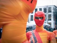 Silent rally against Russian violence in Ukraine held in Austria