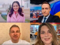 Gorbunov, Vitvitskaya and Grinchuk spoke Polish and thanked the neighboring country for their support