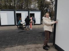 250 internally displaced persons have already settled in a modular town in Lviv