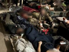 In Mariupol bombed the operating room of the hospital in the bomb shelter  