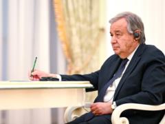 Россия цинично ударила по Киеву во время визита секретаря ООН