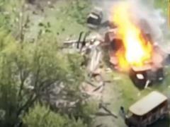 Ukrainian mortarmen liquidated the occupiers  ammunition depot in Chernobaevka