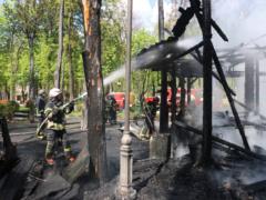 Оккупанты обстреляли харьковский парк Горького