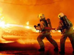 Solvent tank caught fire at railway station in Russia