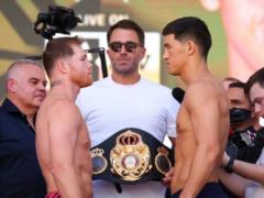 The absolute world champion Alvarez lost the fight to the Russian Bivol