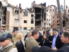 Джастин Трюдо и Христя Фриланд приехали в Ирпень