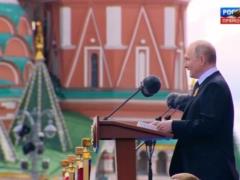 Putin again lied during the parade, allegedly the Russian military are fighting for their people in the Donbass