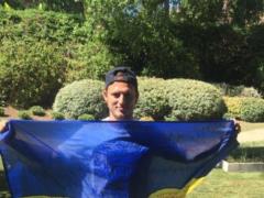 Ukrainian footballer Zozulya put up for auction a tactical shirt autographed by Azov fighters
