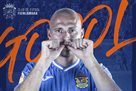 Zozulya scoring his third goal for Fuenlabrada