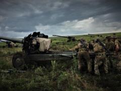 Артиллеристы 59 бригады уничтожили колонну российской техники
