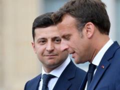Зеленский обсудил с Макроном заявку Украина на получение статуса кандидата в члены ЕС