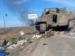 Оккупанты потеряли в среду на востоке Украины 2 танка и 220 человек
