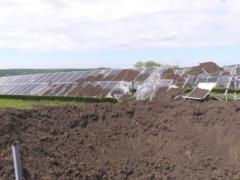 The Russians fired rockets at a solar power plant near Kharkov