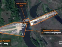 Russian occupiers are building a pontoon crossing in the Kharkiv region, -  