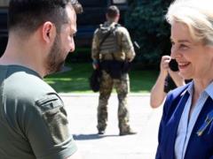 The head of the European Commission after negotiations with Zelensky:  