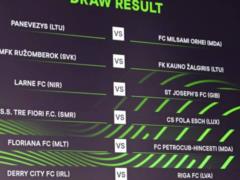 There was a draw for the first selection round of the League of Conferences