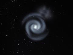 A mysterious spiral of blue light appeared in the sky over New Zealand: what is it