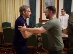Zirka Hollywood Ben Stiller after seeing Makarova and Irpenya talking with Zelensky