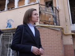 Санду посетила Бородянку, Бучу и Ирпень