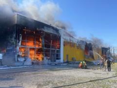 Russian missile attack on the shopping center in Kremenchug: video of the consequences of the explosion published