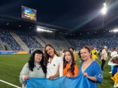Onufriychuk during a charity match in Switzerland urged Europeans not to forget about the war in Ukraine