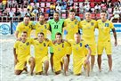 Ukraine played Spain in the European beach soccer matches
