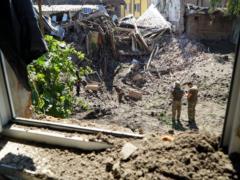 Consequences of a missile attack on the center of Kharkov