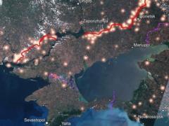 Как выглядит линия фрнота из космоса