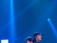 The Scorpions group at the concert raised the blue-and-yellow ensign and sang a hit changed for Ukraine