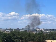 В Мелитополе прогремели взрывы. Горит военная база россиян