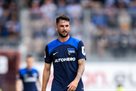 Football player Gerty Richter has a chubby testicle