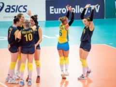 The Ukrainian women s team defeated Austria at the European Championship in volleyball U-21, but did not go to the next round