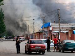 The Russians announced a chemical attack on Slavyansk